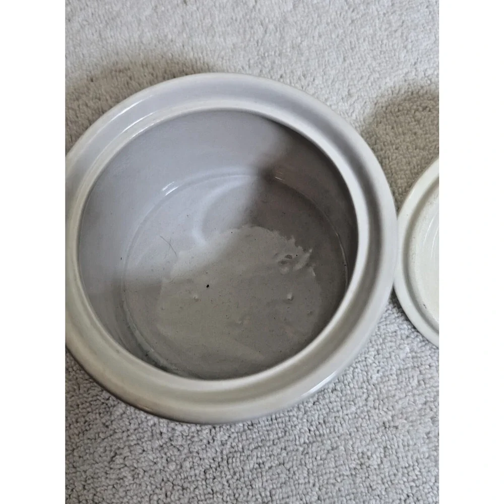 Harmony House, Blue Grapes, Ironstone, Mid Century Modern, Covered Sugar Bowl